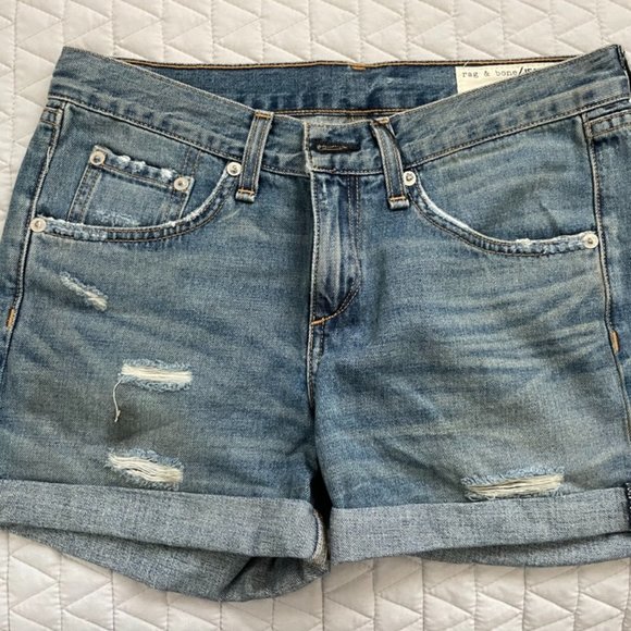 Rag & Bone The Boyfriend Shorts -Size 24 Unworn - Picture 2 of 4
